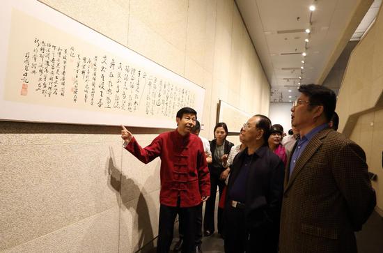 罗殿龙临帖书法作品展在广西书画院美术馆开幕